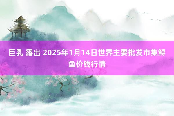 巨乳 露出 2025年1月14日世界主要批发市集鲟鱼价钱行情