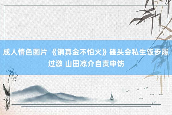成人情色图片 《钢真金不怕火》碰头会私生饭步履过激 山田凉介自责申饬