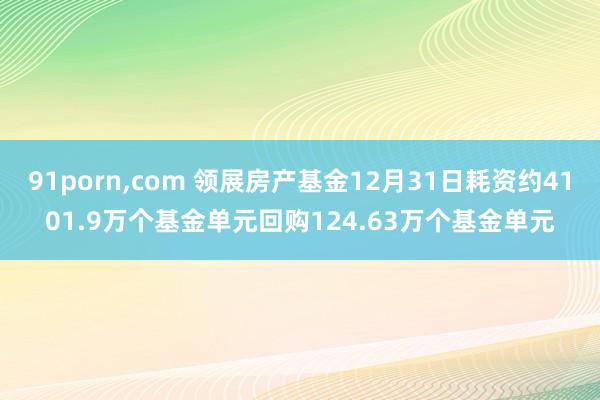 91porn,com 领展房产基金12月31日耗资约4101.9万个基金单元回购124.63万个基金单元