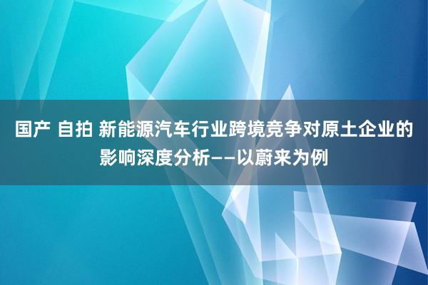 国产 自拍 新能源汽车行业跨境竞争对原土企业的影响深度分析——以蔚来为例