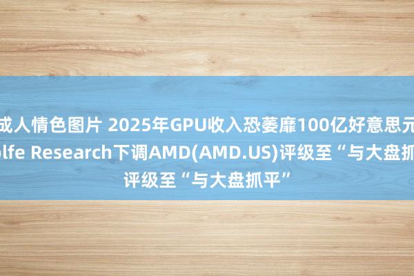 成人情色图片 2025年GPU收入恐萎靡100亿好意思元 Wolfe Research下调AMD(AMD.US)评级至“与大盘抓平”