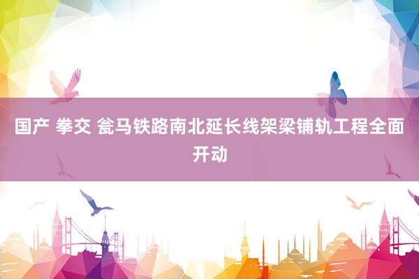 国产 拳交 瓮马铁路南北延长线架梁铺轨工程全面开动