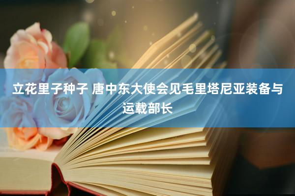立花里子种子 唐中东大使会见毛里塔尼亚装备与运载部长