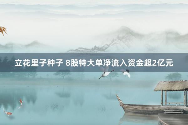 立花里子种子 8股特大单净流入资金超2亿元