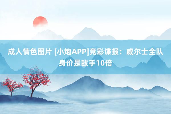 成人情色图片 [小炮APP]竞彩谍报：威尔士全队身价是敌手10倍
